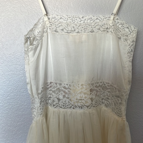 NWT Chasing Unicorns So Many Skies Silk/Cotton + Lace Midi Dress Sz XS 🌸 - Picture 11 of 13